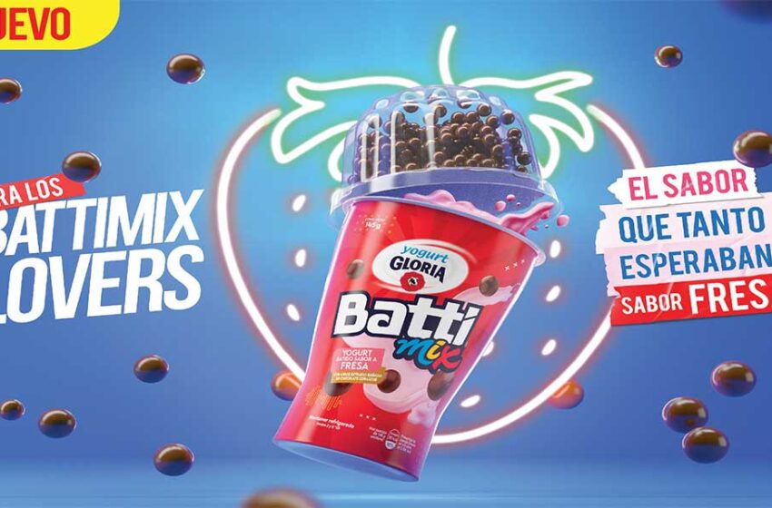  Battimix Fresa: la propuesta Leche Gloria para expandir la categoría de yogurt