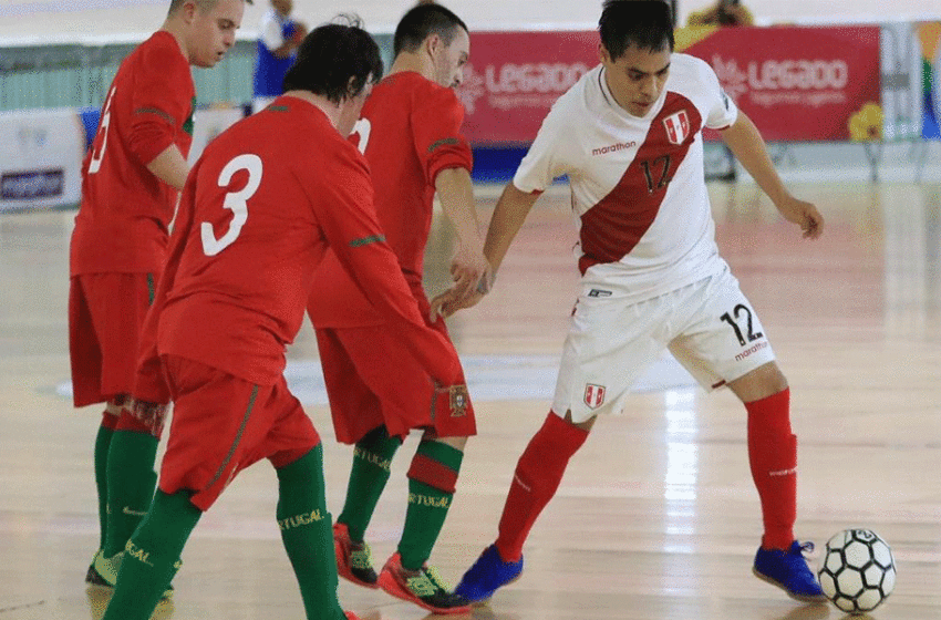  La selección peruana futsal down cayó ante Portugal y no pudo clasificar a la siguiente fase