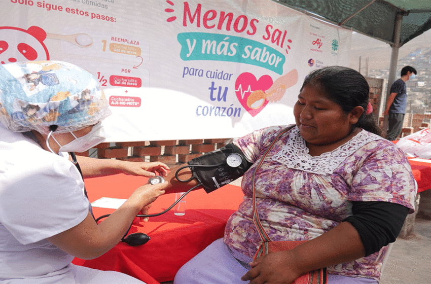  Ajinomoto del Perú en alianza con Cáritas Lima realizó campaña de concientización de la hipertensión