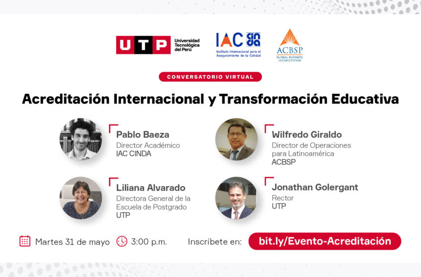  UTP organiza conversatorio sobre Acreditación Internacional y Transformación Educativa