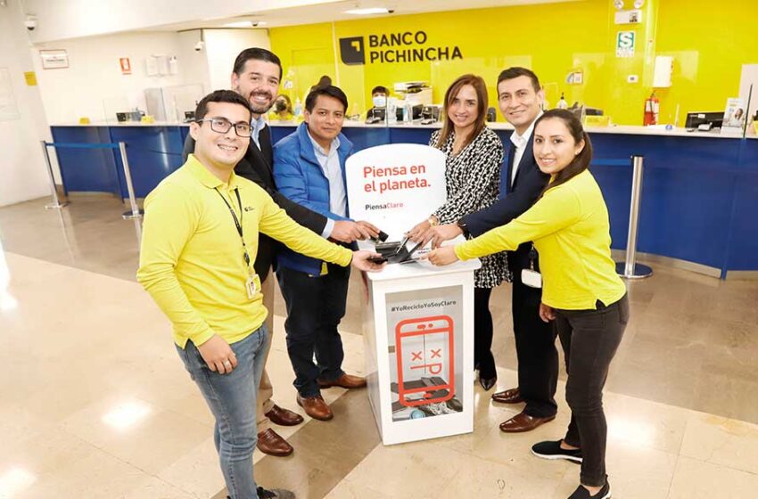  Banco Pichincha es el nuevo aliado de Claro para seguir impulsando la cultura de Reciclaje de Aparatos Eléctricos y Electrónicos (RAEE) en el país