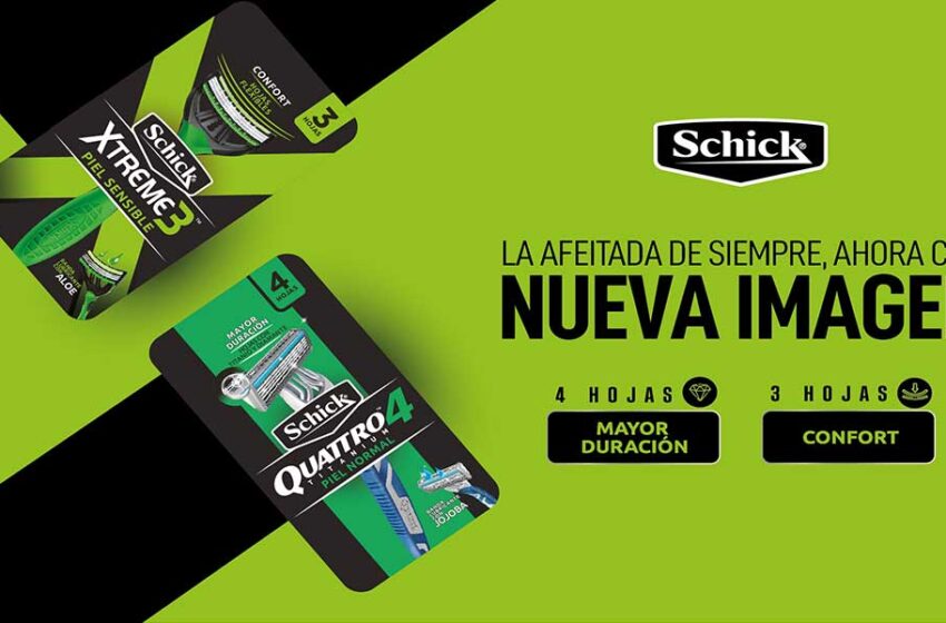  Schick Men lanza al mercado una renovada imagen ecoamigable