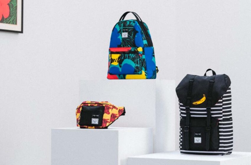  Herschel Supply presenta nueva colección de mochilas con estampados de Andy Warhol.