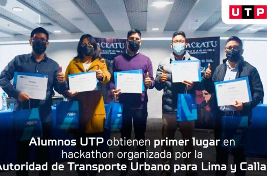  Alumnos de la UTP obtuvieron el primer puesto en hackathon organizada por la ATU