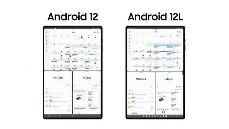  La actualización de Android 12L trae mejoras en la Taskbar de la serie Galaxy Tab S8 de Samsung