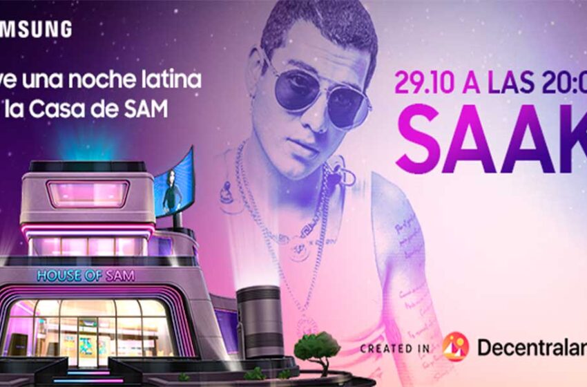  Samsung promueve shows en el Metaverso: ex-Rebelde Saak iniciará una serie de eventos que comienzan este sábado 29 de octubre