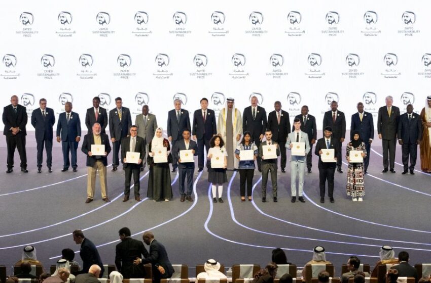  Estos son los 10 ganadores del Premio Zayed a la Sostenibilidad del ciclo 2023.