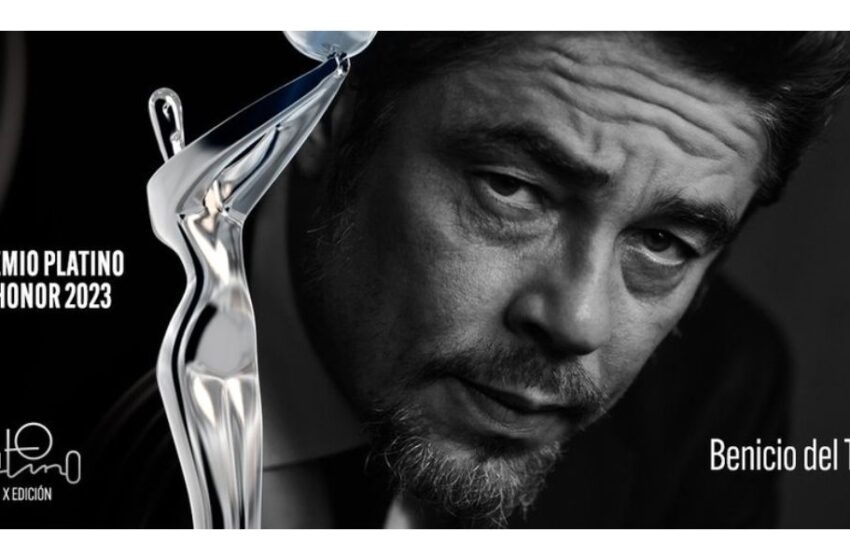  Actor y Productor, Benicio del Toro recibirá el Premio de Honor de los X Premios PLATINO.