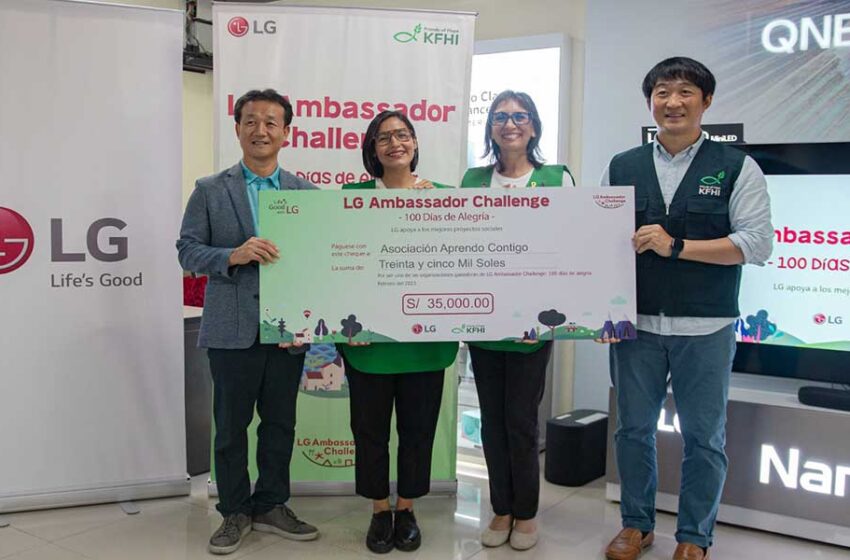  LG Perú anunció los ganadores del concurso que beneficiará a más de mil familias peruanas