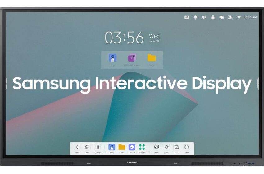  Samsung Electronics presentó en Bett 2023 una pantalla interactiva perfeccionada para la educación