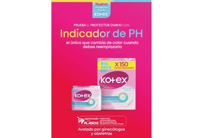  Kotex lanza en Perú el primer protector diario que cambia de color según el indicador de Ph