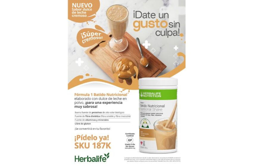  Herbalife lanza el batido nutricional en el innovador sabor dulce de leche cremoso