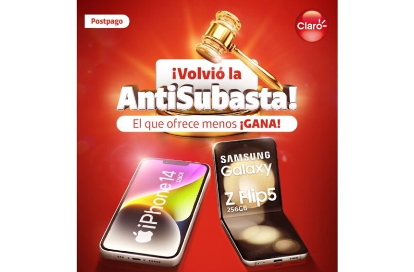  “Antisubasta Claro”: ¿Cómo puedes adquirir un iPhone 14 de 128 Gb o un Samsung Galaxy ZFlip5 256 Gb al menor precio que elijas?