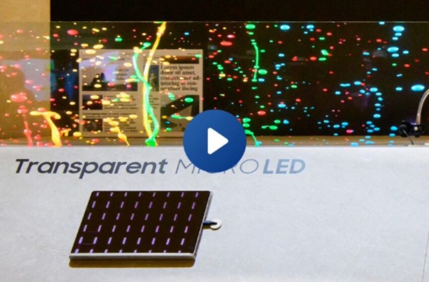  La nueva pantalla MICRO LED transparente de Samsung desaparece los límites entre el contenido y la realidad