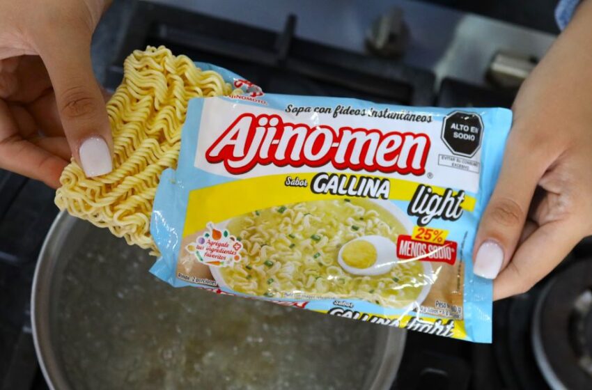  Ajinomoto del Perú lanza sopa instantánea con 25% menos sodio