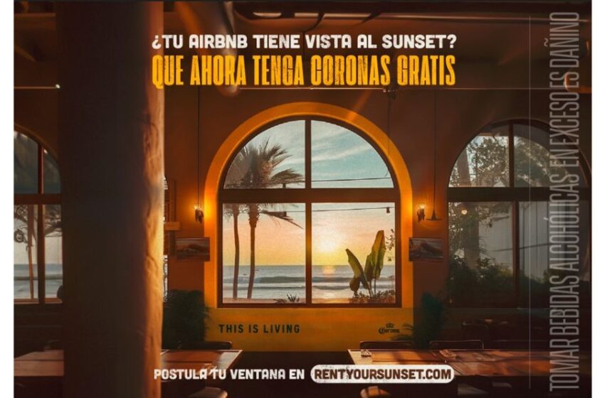  “Rent your sunset”, el proyecto de Corona que alquila las ventanas con los mejores ‘sunsets’