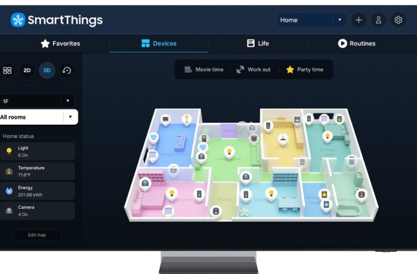  Samsung lanza la Función Map View 3D basada en SmartThings e IA