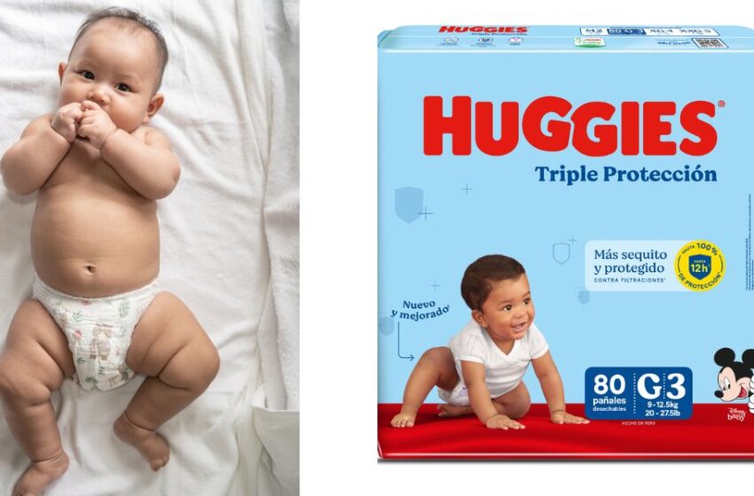  Huggies revoluciona la rutina del bebé: pañales mejorados que ofrecen más protección, comodidad, absorción y suavidad