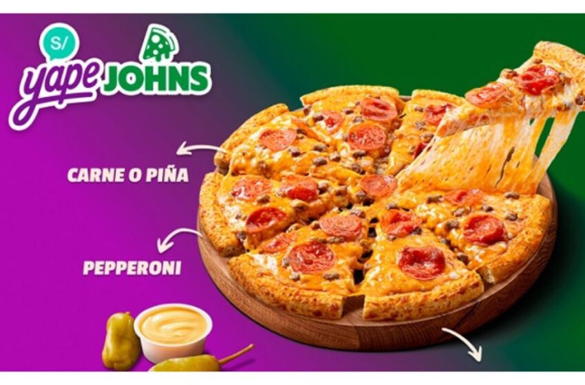  YAPE y Papa Johns se unen para cocrear la pizza oficial de los yaperos